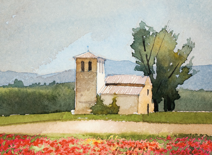 Church in the French countryside