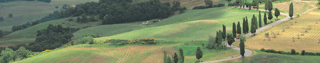 Heuvellandschap in Toscane