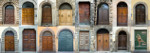 Collage oude deuren