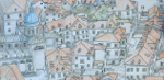 Graphic of old Dubrovnik