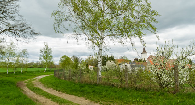 Voorjaar in een Tsjechisch dorp